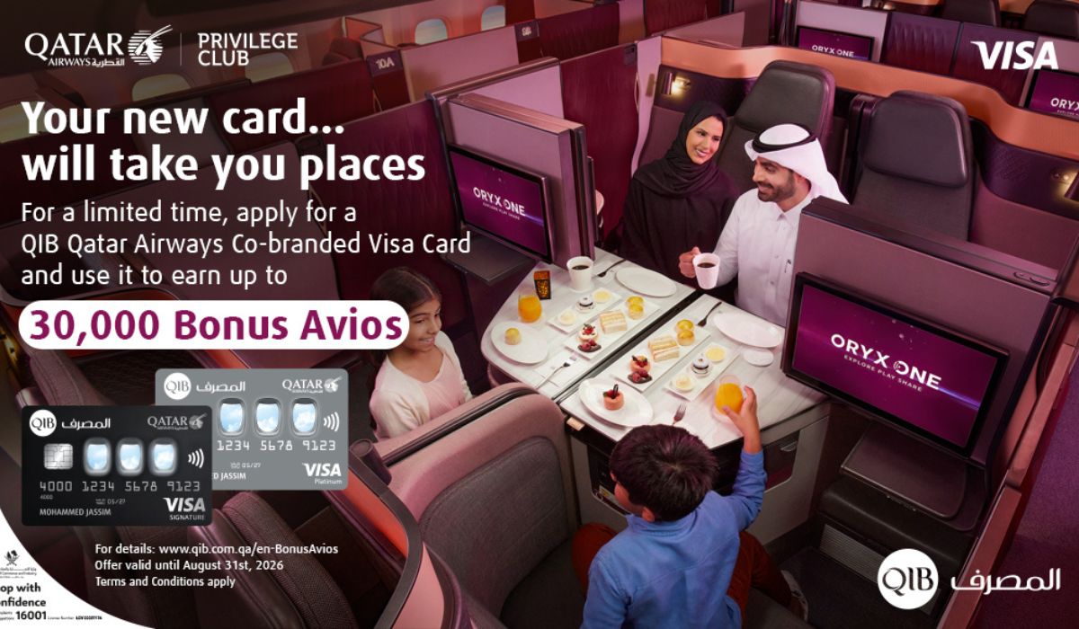 QIB Collaborates with Qatar Airways Privilege Club to Launch Limited-Time Offer on New QIB Qatar Air